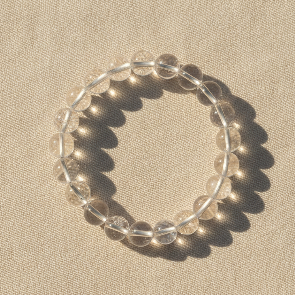 Sphatik Round Plain Bracelet