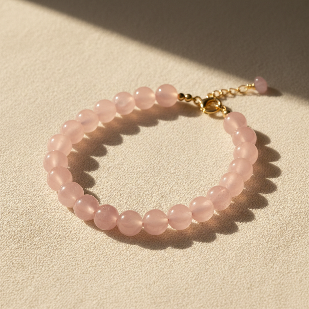 Rose Quartz Anklet